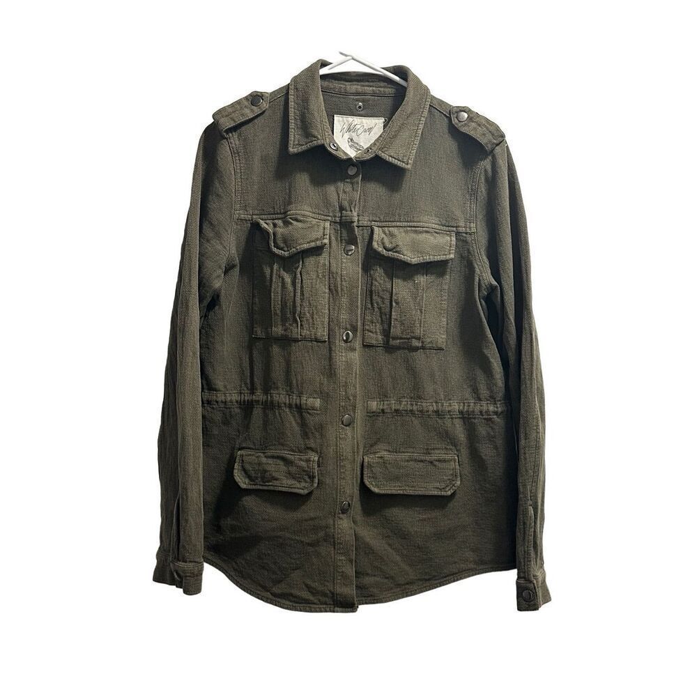 Women’s White Crow Size Large (L) Olive Green Jacket